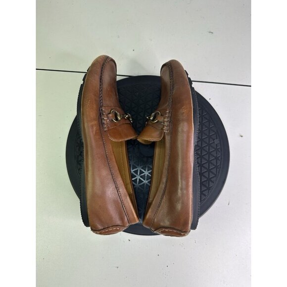Cole Haan C09298 Men 9.5 M Cognac Leather Horsebit Dress Loafers Slip-on Shoe - Picture 6 of 10